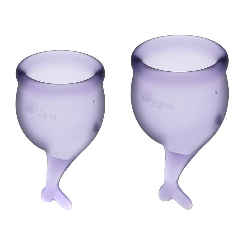 Copas menstruales feel secure lilla pack de 2 copa menstrual