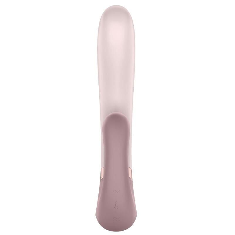 Satisfyer Heat Wave Vibrador Efecto Calor Mauve App delantera vibrador satisfyer heat wave
