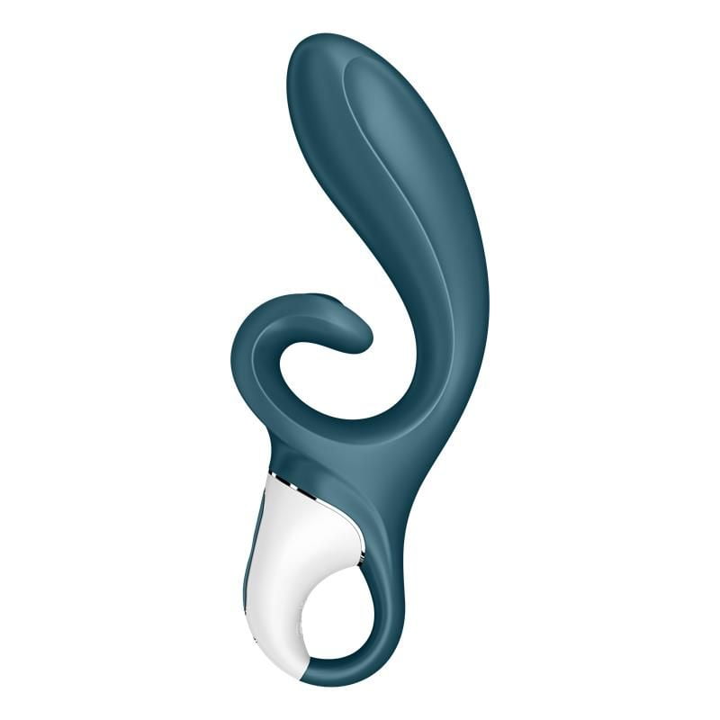 Satisfyer Vibrador Hug Me App Satisfyer Connect GrayBlue derecha vibrador satisfyer flexible