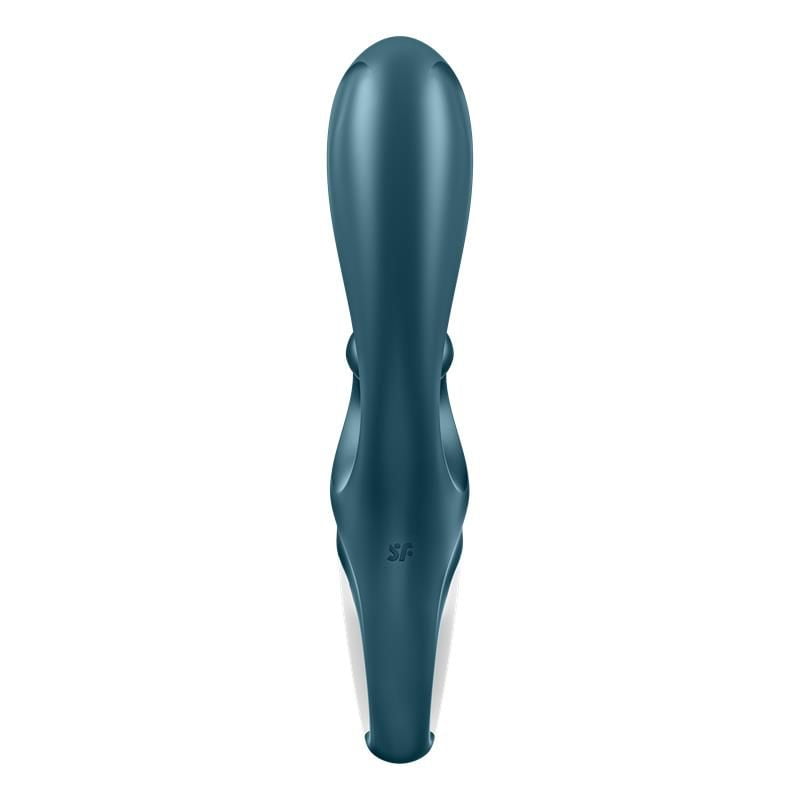 Satisfyer Vibrador Hug Me App Satisfyer Connect GrayBlue trasera vibrador satisfyer flexible