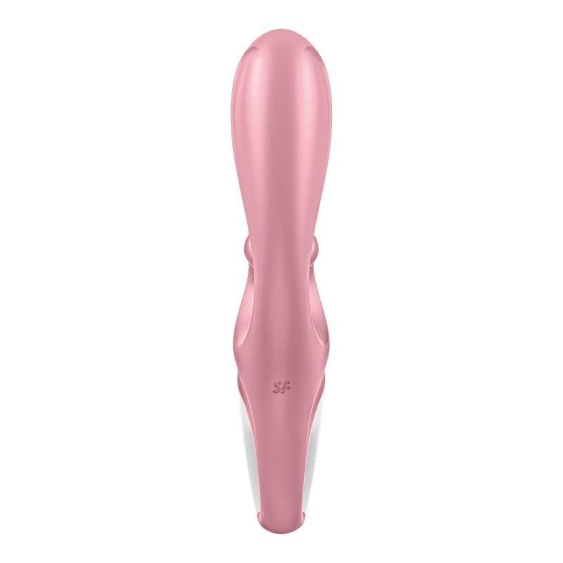 Vibradores Satisfyer Vibrador Hug Me App Satisfyer Connect Rosa trasera vibrador satisfyer flexible