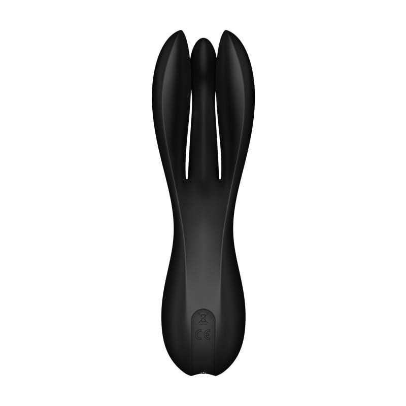 Satisfyer Vibrador Threesome 2 Negro delantera vibrador satisfyer negro