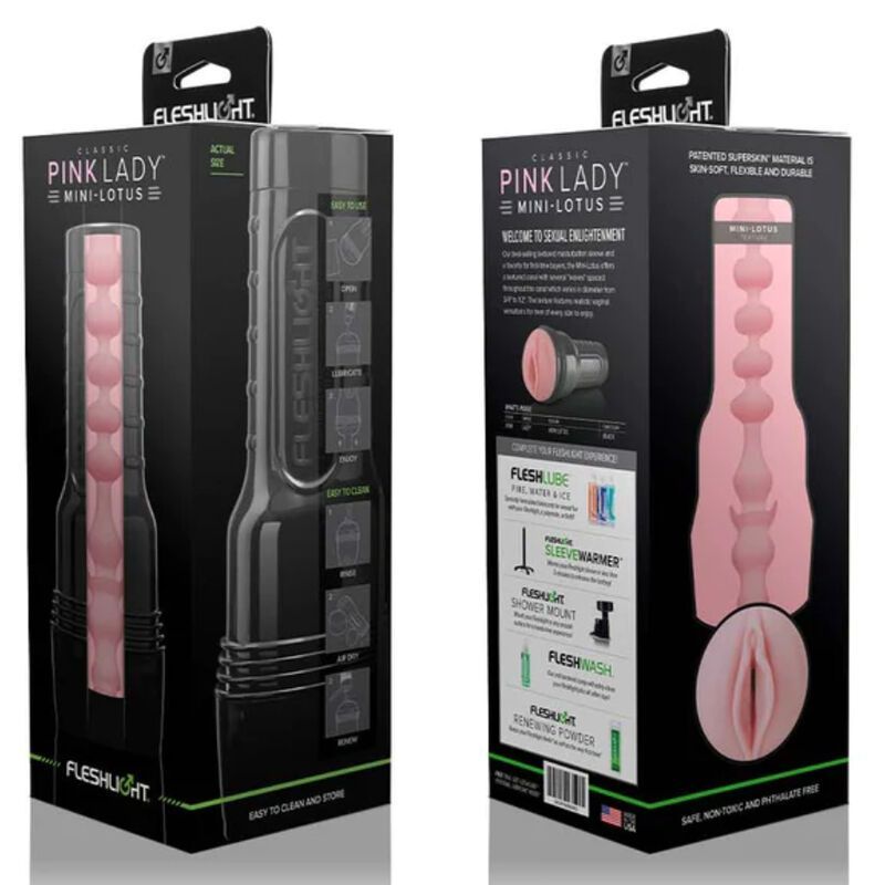 Classic Pink Lady Mini-Lotus en caja Masturbador masculino