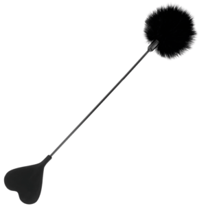 FUSTA CON PLUMA LOVE NEGRO DARKNESS 40 CM
